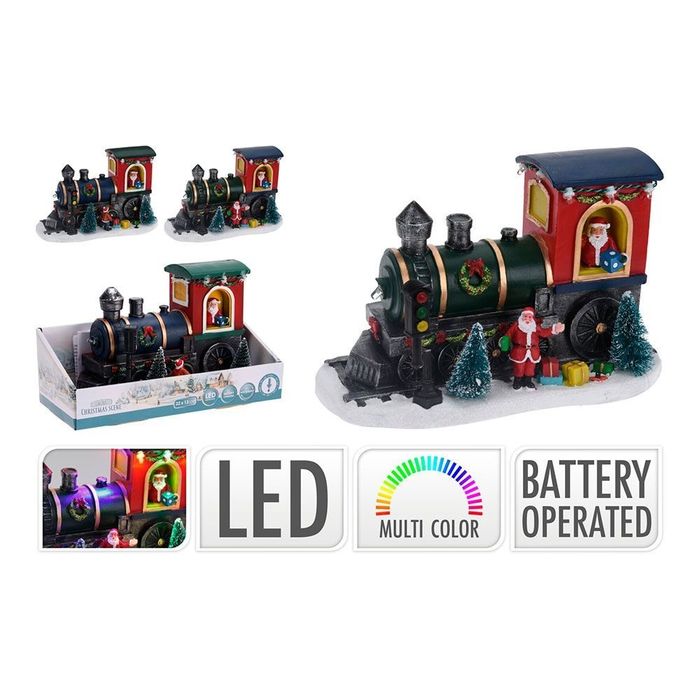 Locomotiva com pai natal e led, vários modelos