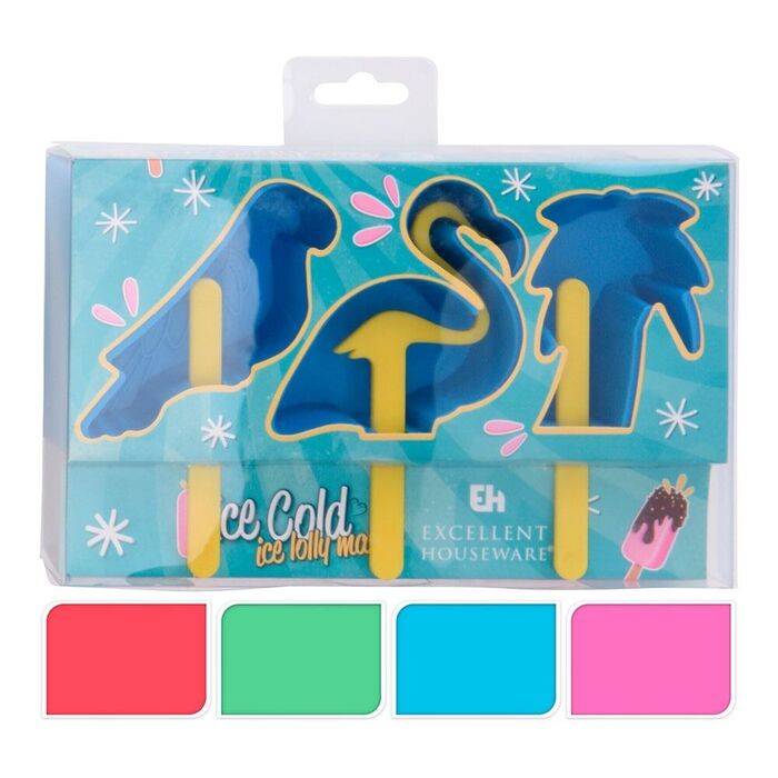 Forma para gelados, variedade de modelos e cores variadas