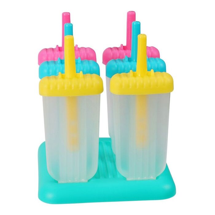 Formas para gelado cores diversos 6 uds
