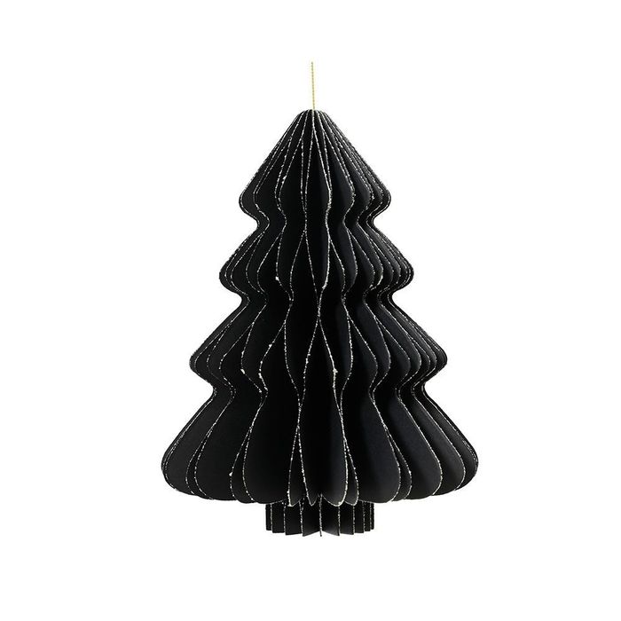 Árvore de papel preto ø30 x 40 cm