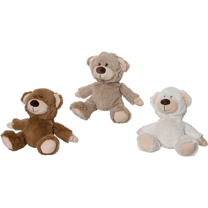 Ursinho de peluche 15 x 10 x 17 cm, cores sortidas
