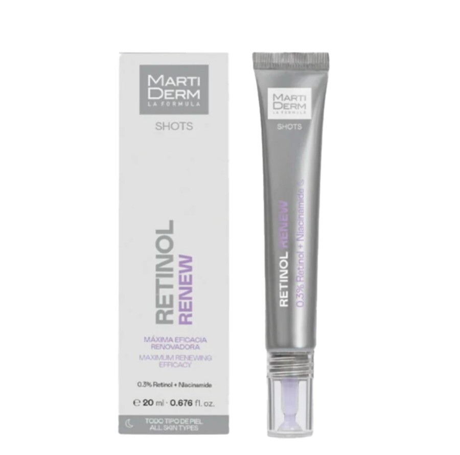 MartiDerm Shots Retinol Renew – Sérum Renovador 0.3% Retinol + Niacinamida