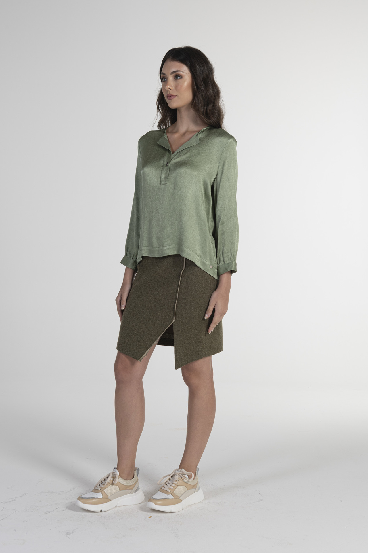BLUSA ACETINADA