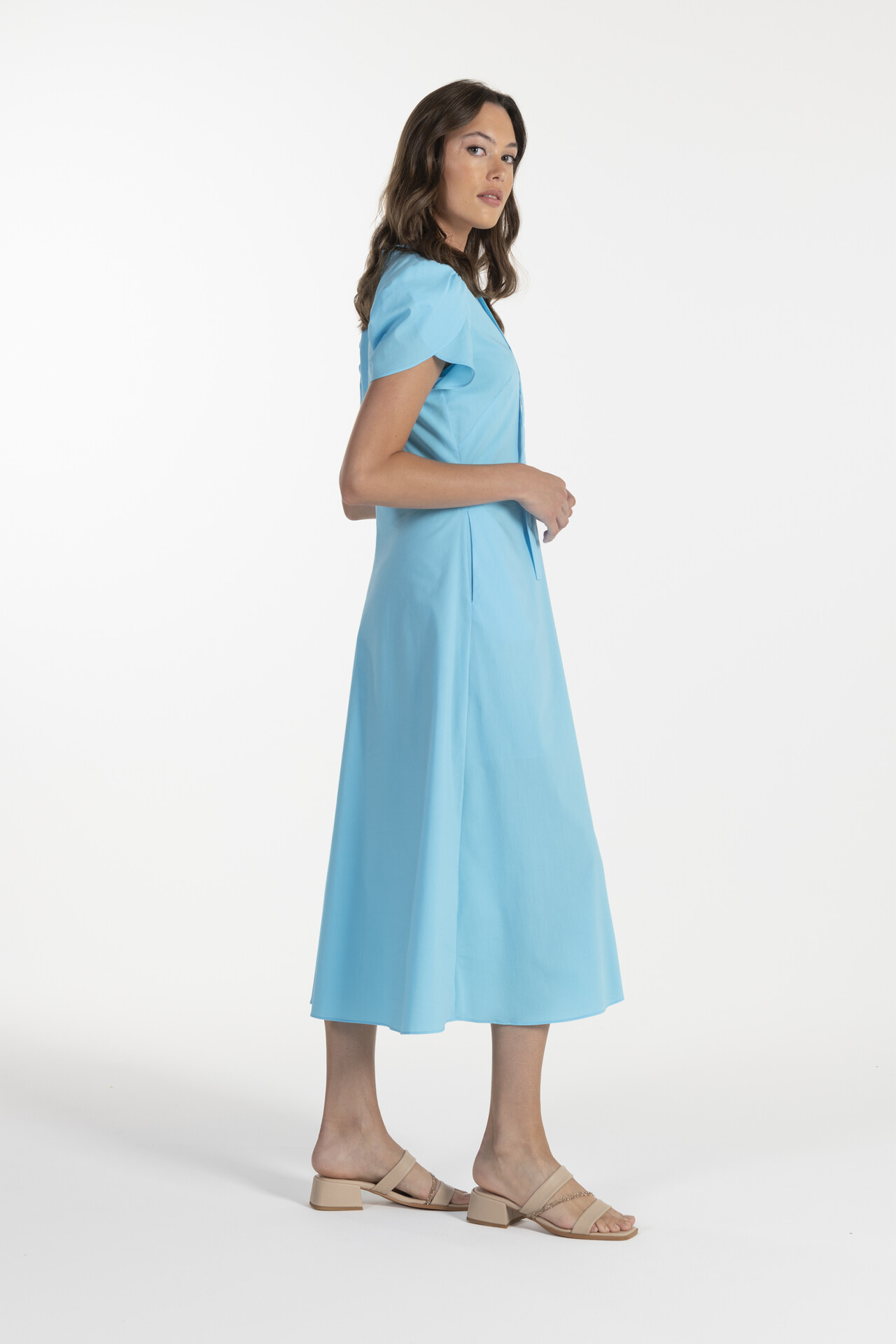 VESTIDO DE ALGODÃO COM TIRAS