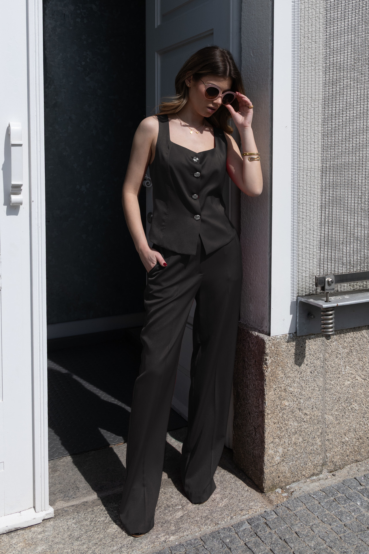 PLEATED TROUSERS