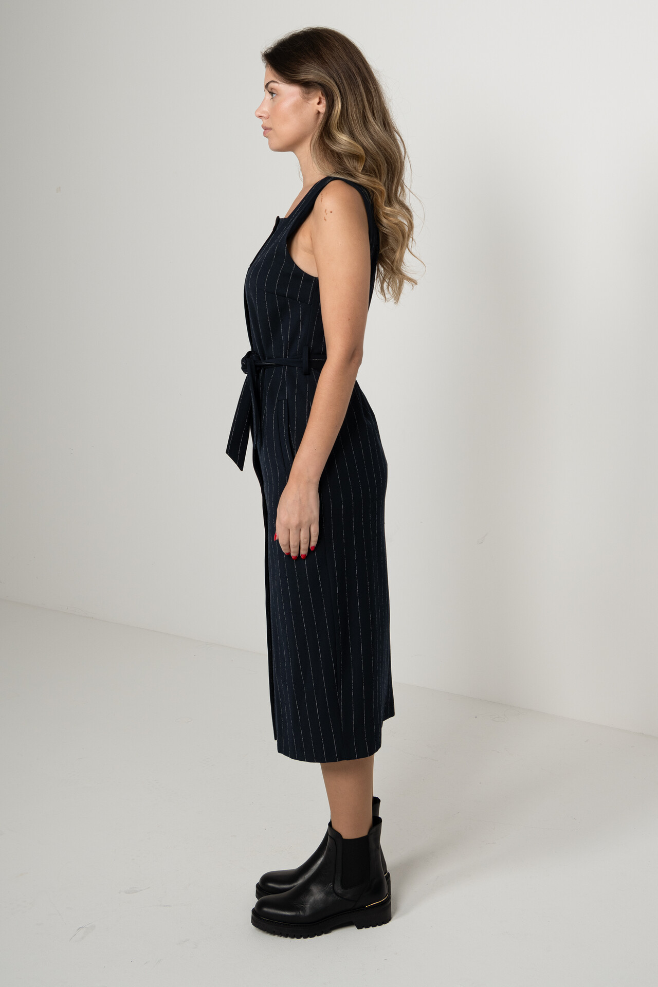 VESTIDO MIDI CINTADO