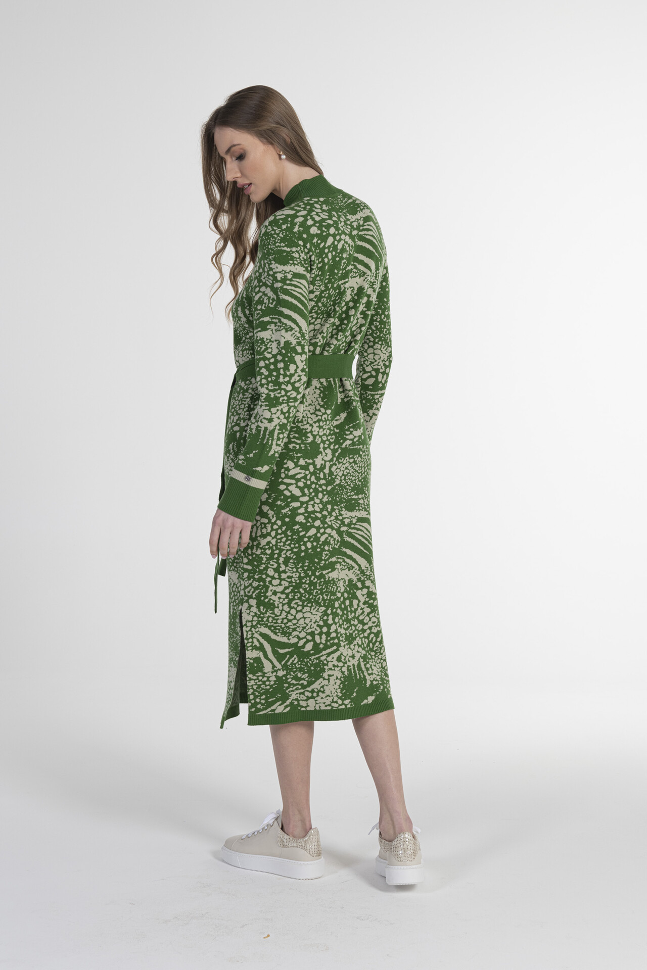 JACQUARD MIDI DRESS