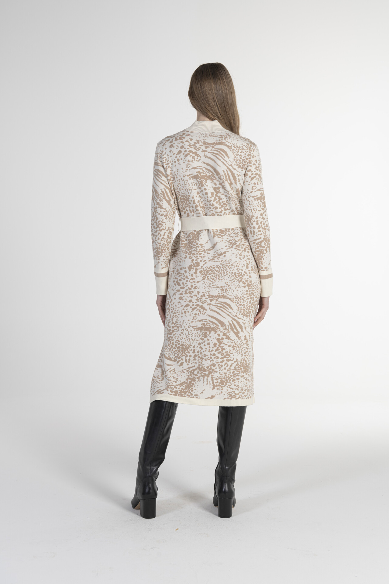 JACQUARD MIDI DRESS