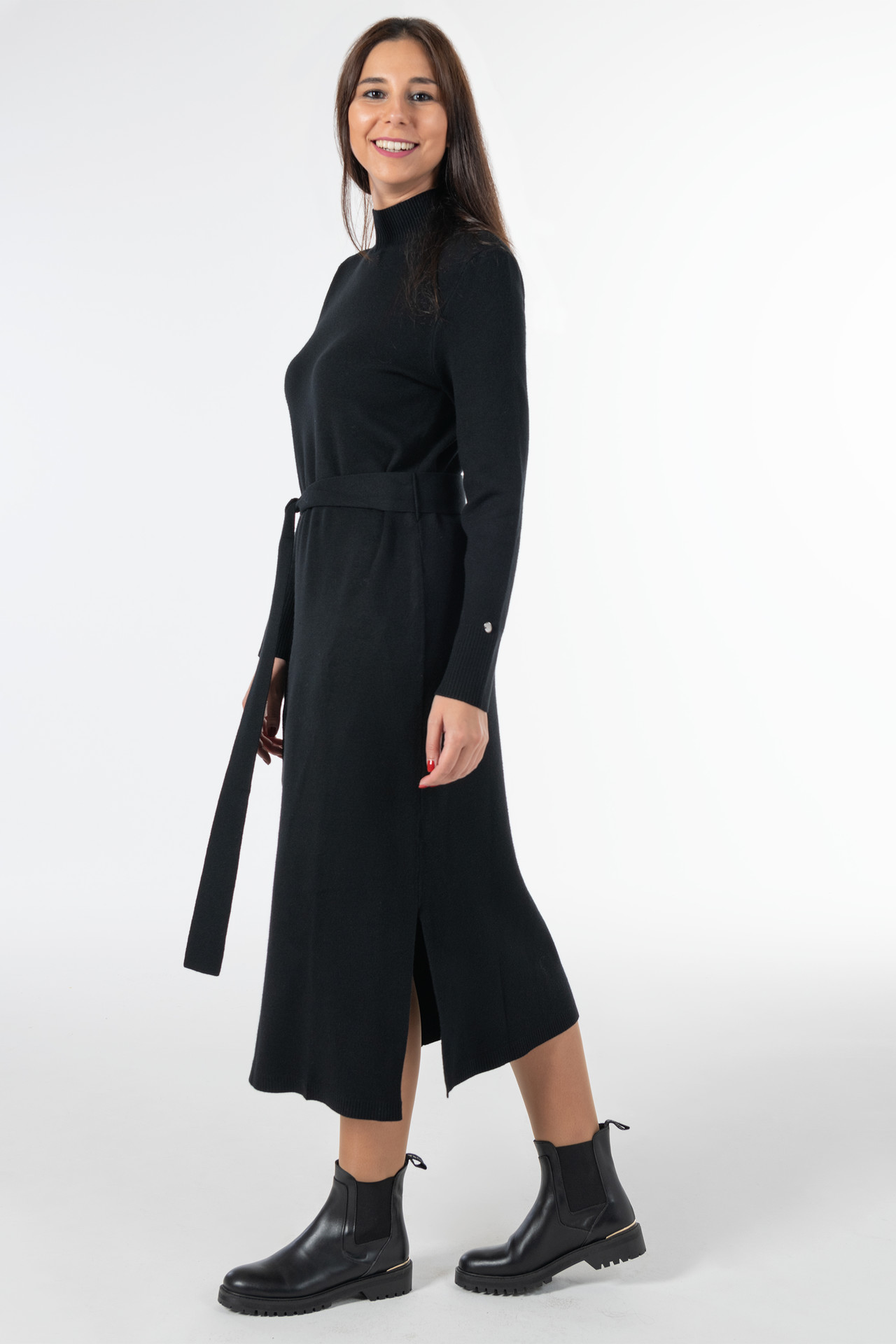 KNIT MIDI DRESS