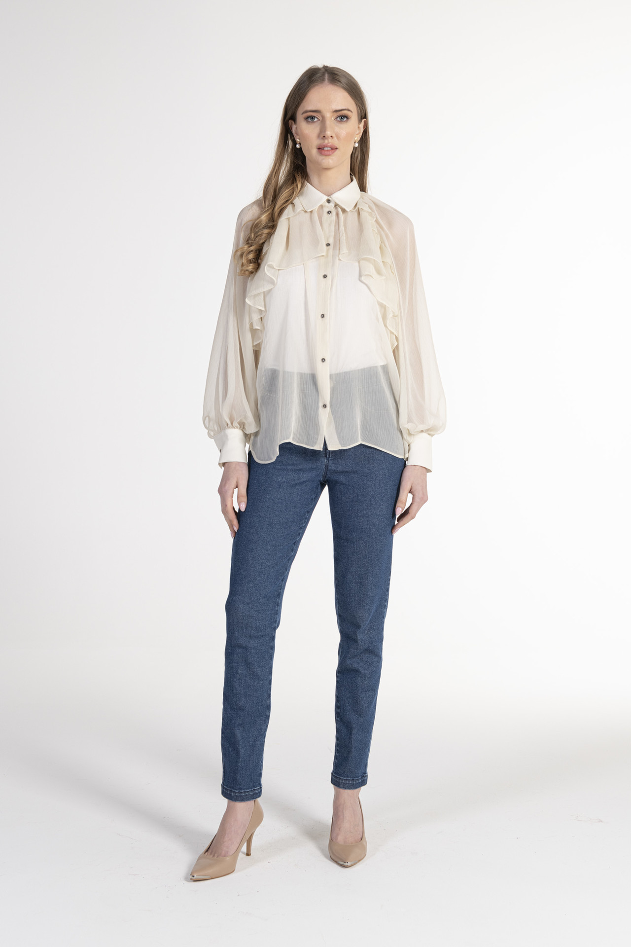 Blusa com Folhos