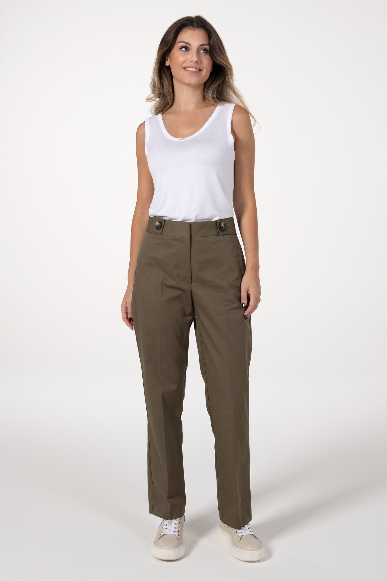 COTTON COCKTAIL TROUSERS