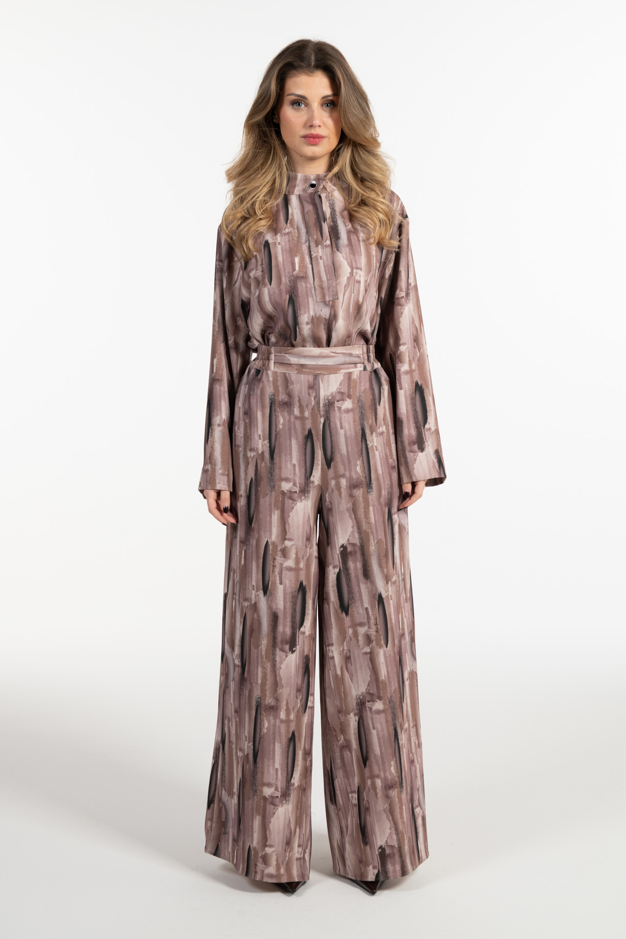 【TROVE】pino wide trousers PRINTED WIDE-LEG TROUSERS
