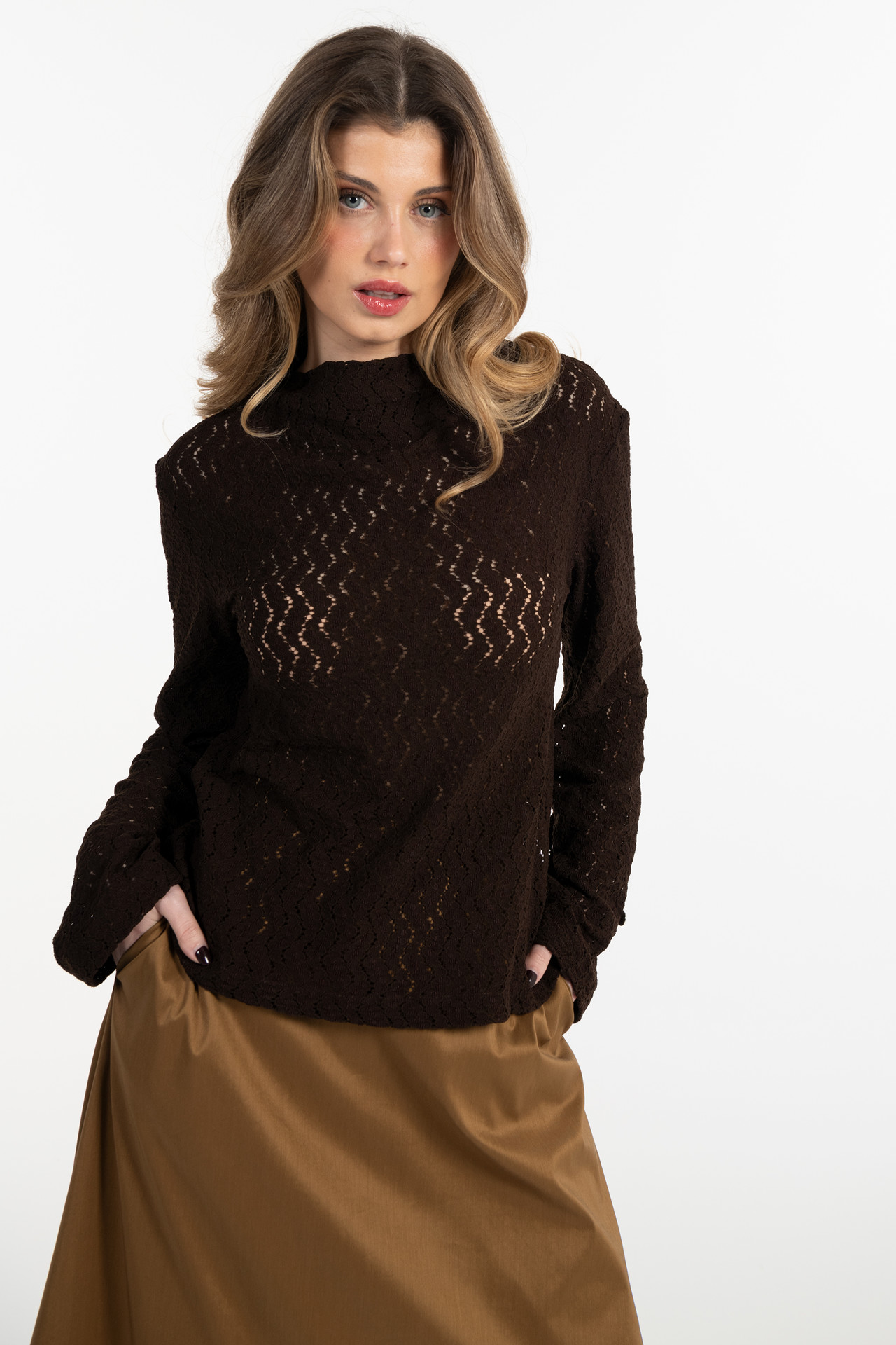 LACE KNIT SWEATER