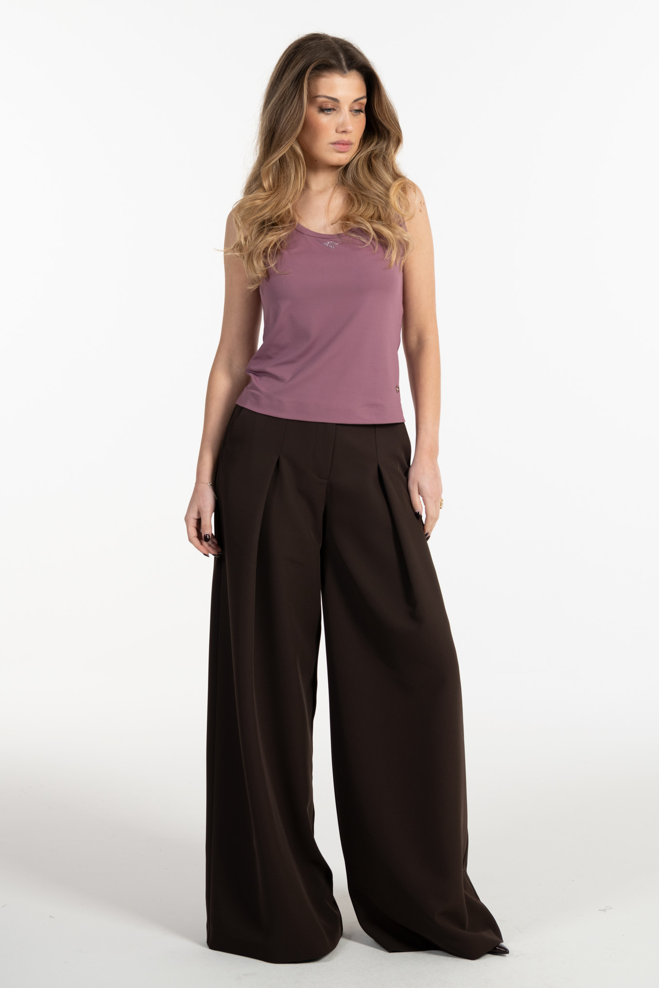 KNIT TOP WITH SHIMMER DETAIL