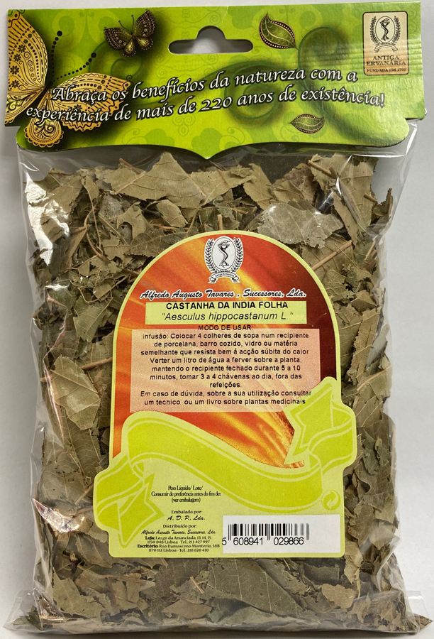 Castanha da ndia Aesculus hippocastanum L. folhas 50 g