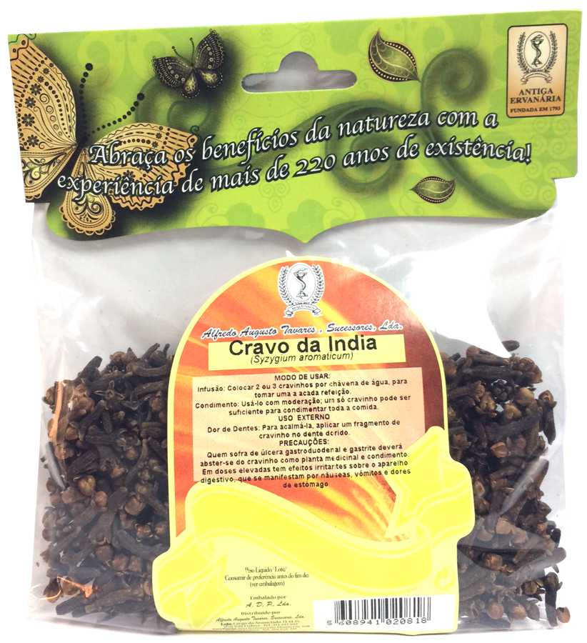 Cravo-da-Índia / Cravinho (Syzygium aromaticum L.) - 50 g