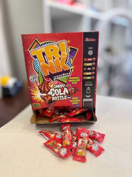 Rebuçados de Cola-Cola com po Acido