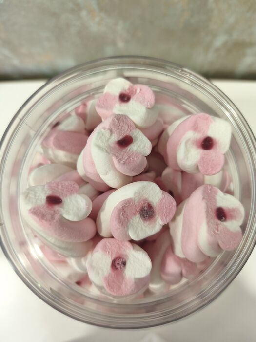 Marshmallows Morango Recheados