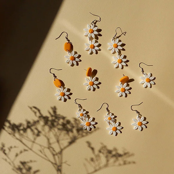 Brincos pendentes Daisies Breeze