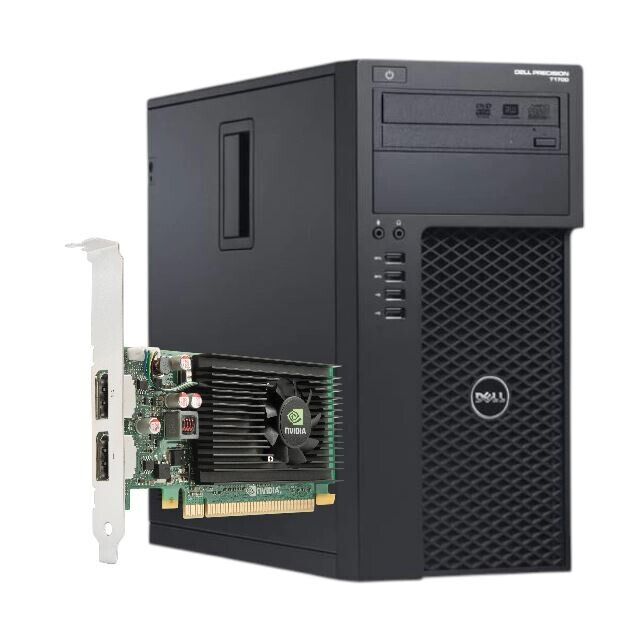 Dell Precision T1700 Workstation Recondicionada – Intel Xeon E3-1220 v3 | 32GB RAM | SSD 128GB + HDD 1TB | NVIDIA NVS 310 | Windows 10 Pro