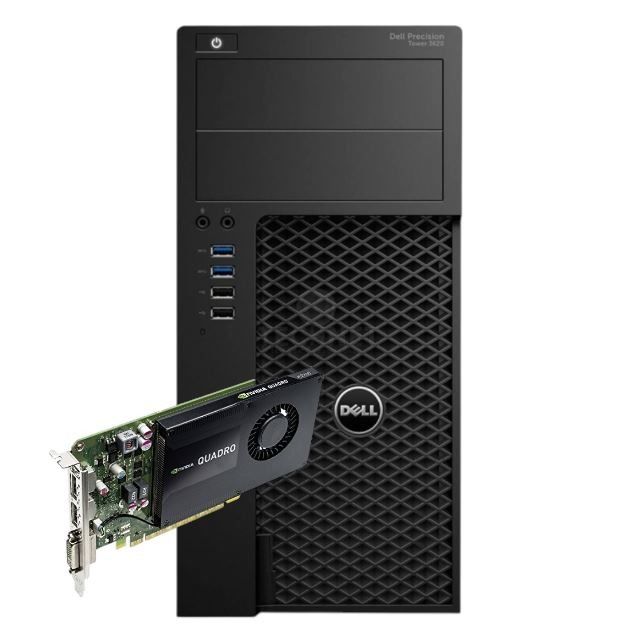 Dell Precision 3620 Workstation Recondicionada – Intel Xeon E3-1240 v5 | 16GB RAM | SSD 256GB + HDD 500GB | NVIDIA Quadro K2200 4GB GDDR5 | Windows 10 Pro