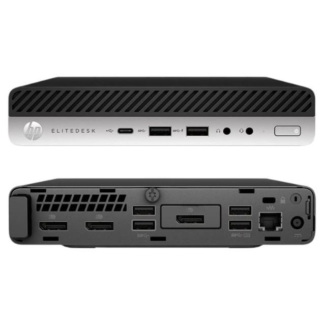 Desktop HP 705 G4 Mini R3-2200GE 8Gb NVMe128+500Gb WPro
