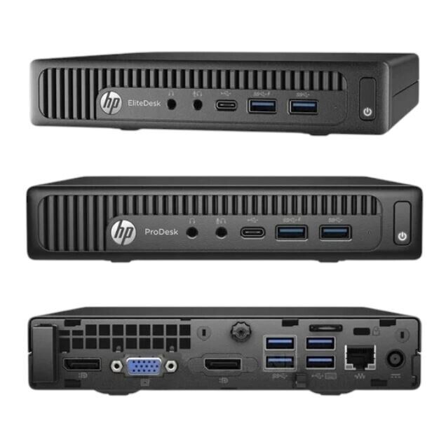 HP EliteDesk 800 G2 Mini – Pentium G4400T | 8GB | SSD 128GB | W10 Pro