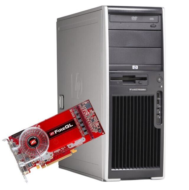 HP xw4600 Workstation Recondicionada – 2x Intel Xeon E5345 | 8GB RAM | 500GB HDD | NVIDIA Quadro V7200 | Windows 7 Pro