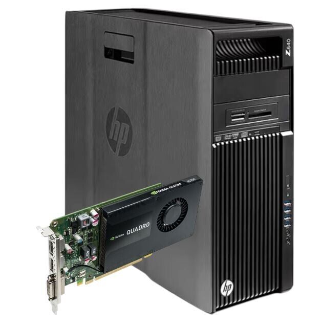 HP Z640 Workstation Recondicionada – Intel Xeon E5-2670 v3 | 16GB RAM | SSD 256GB | NVIDIA Quadro K2200 4GB | Windows 10 Pro