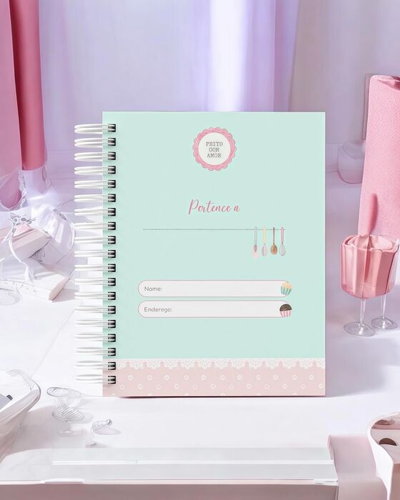 Caderno de Encomendas Personalizado para Profissionais de Doces