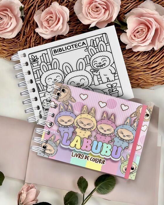 Livro de Colorir LABUBU Personalizado com Nome