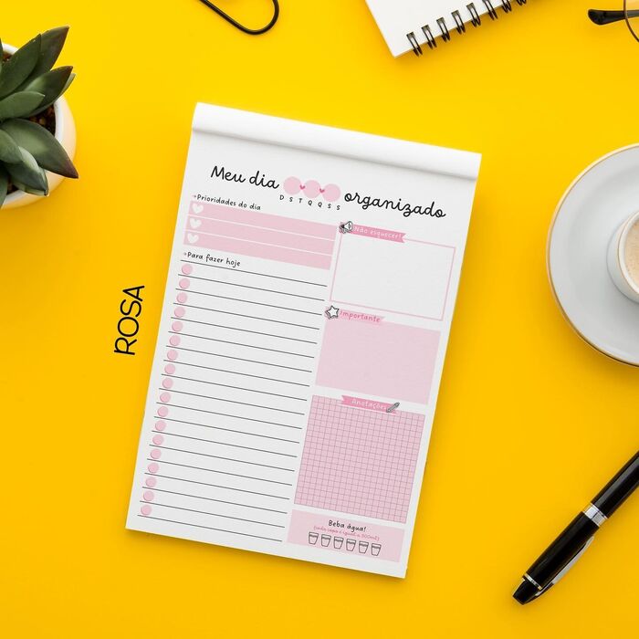 Planner Diário "Meu dia organizado"