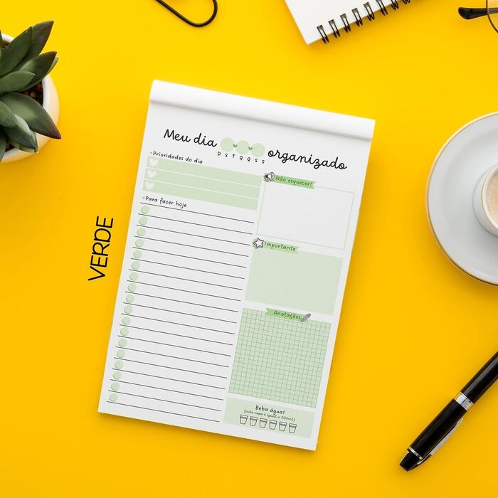 Planner Diário "Meu dia organizado"