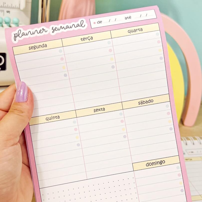 Planner Semanal Candy Colors 4104