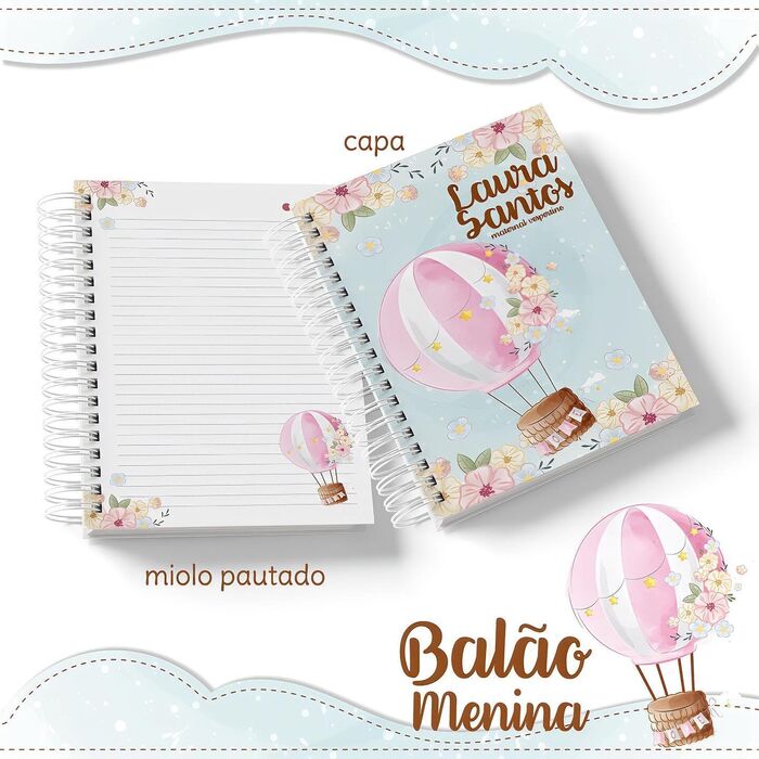 Conjunto Balão de Ar quente Menina