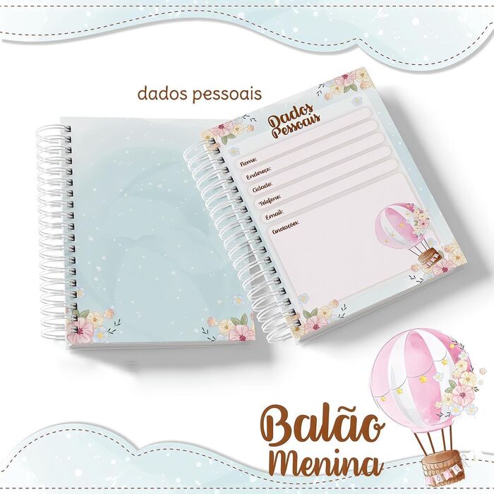 Conjunto Balão de Ar quente Menina