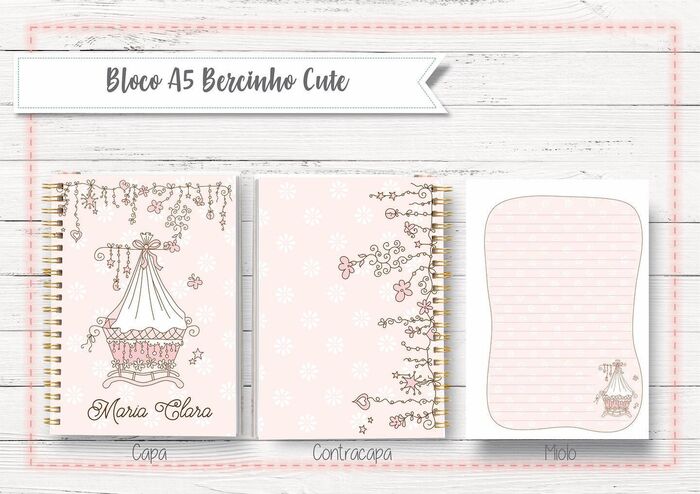 Caderno Bercinho Cute