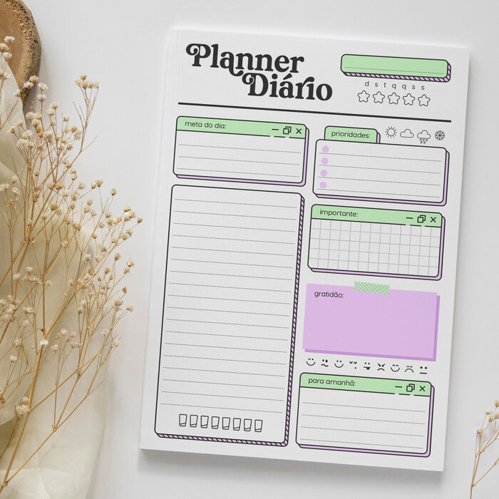 Planner Diário Tech