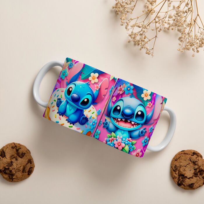Caneca Personalizada do "Stitch e Lilo" com Nome