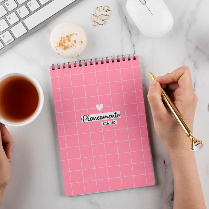 Planner Diário Rosa