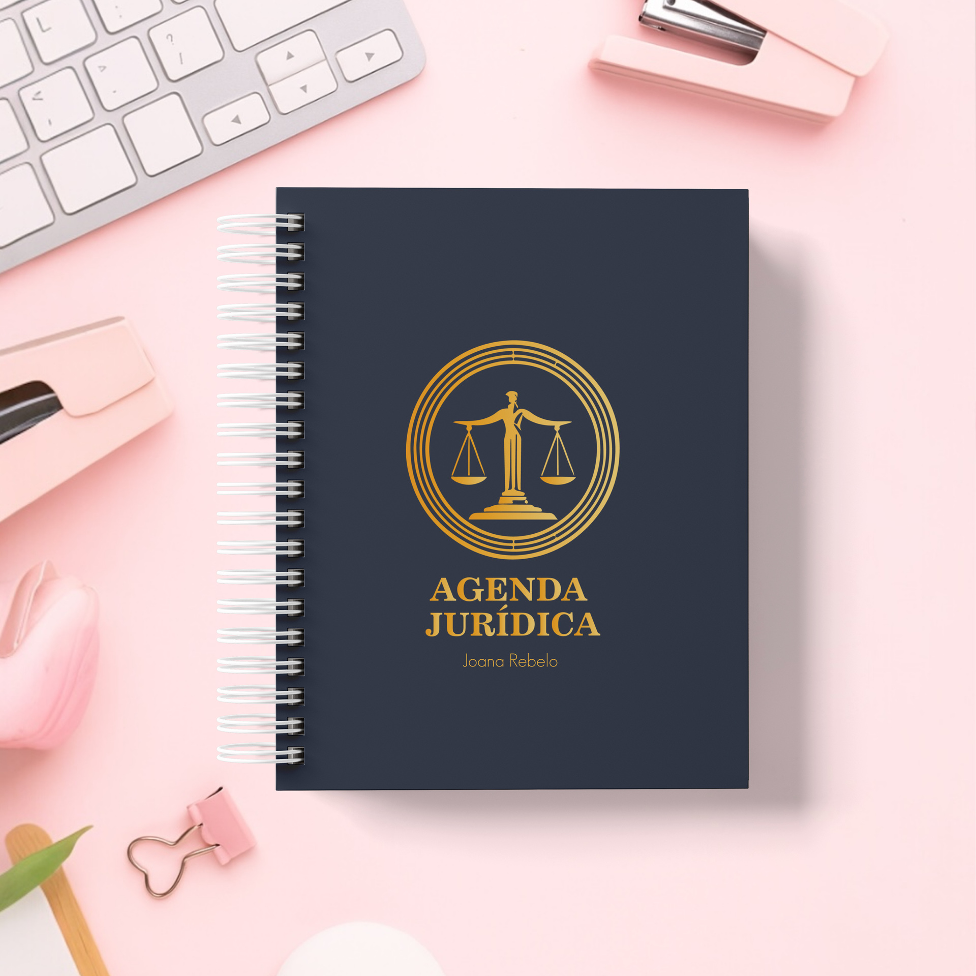 Agenda Jurídica 2026 Datada e Personalizada com nome 13