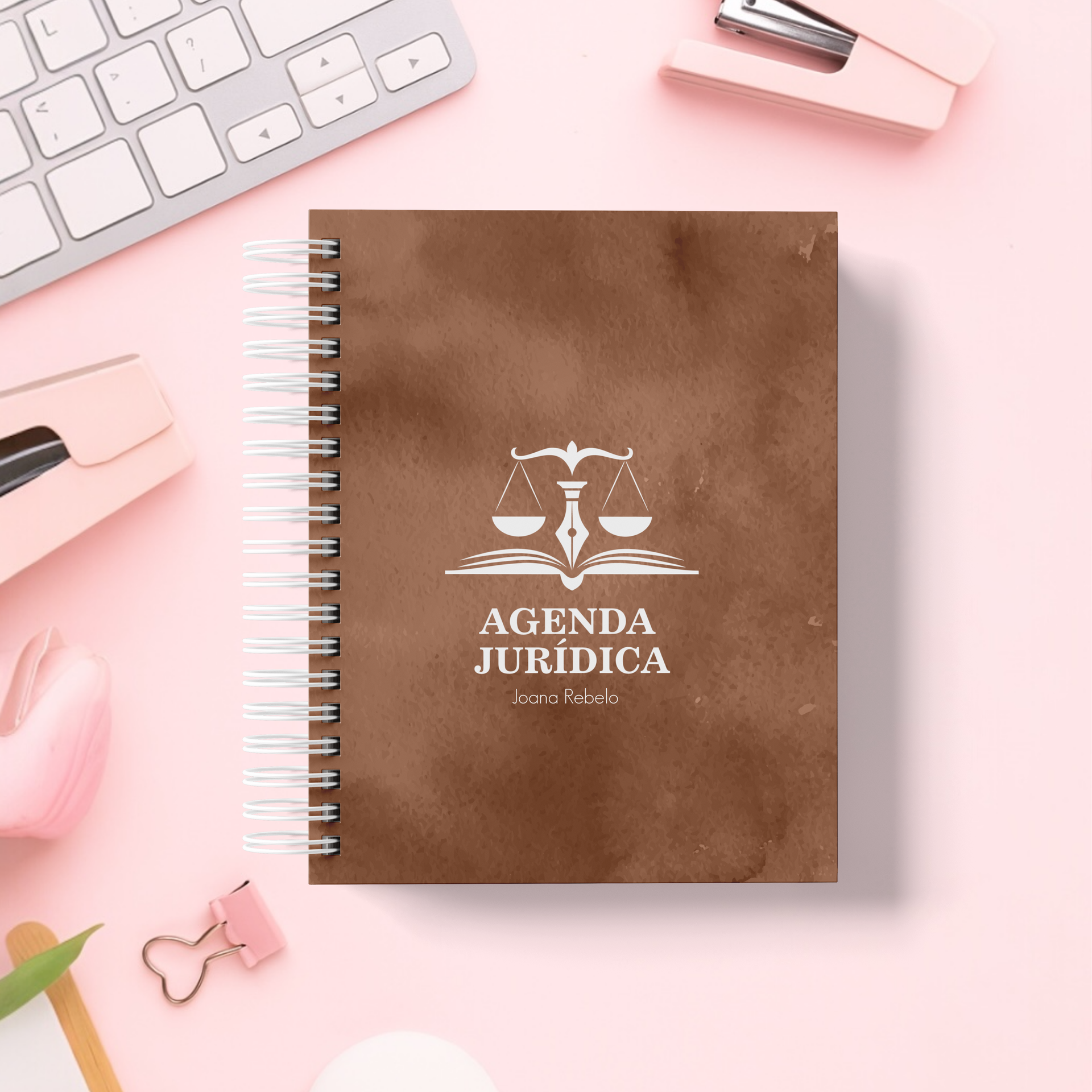 Agenda Jurídica 2026 Datada e Personalizada com nome 14