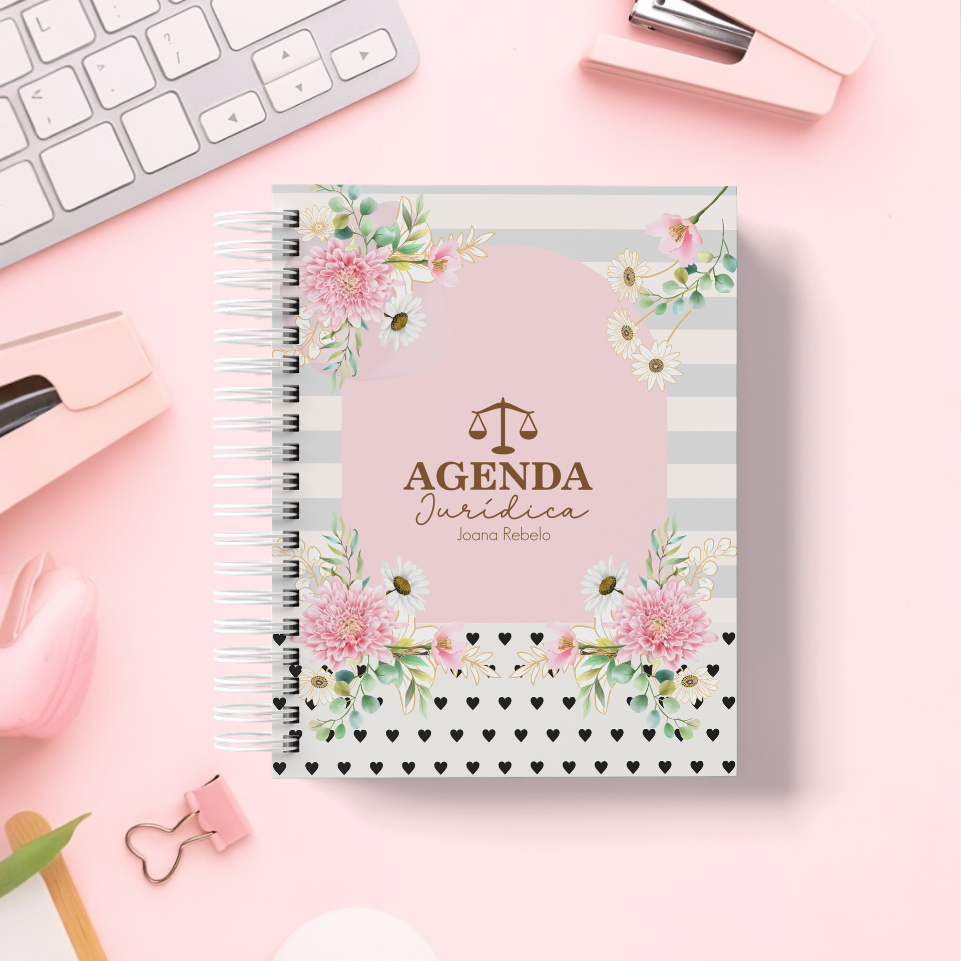 Agenda Jurídica 2026 Datada e Personalizada com nome 16