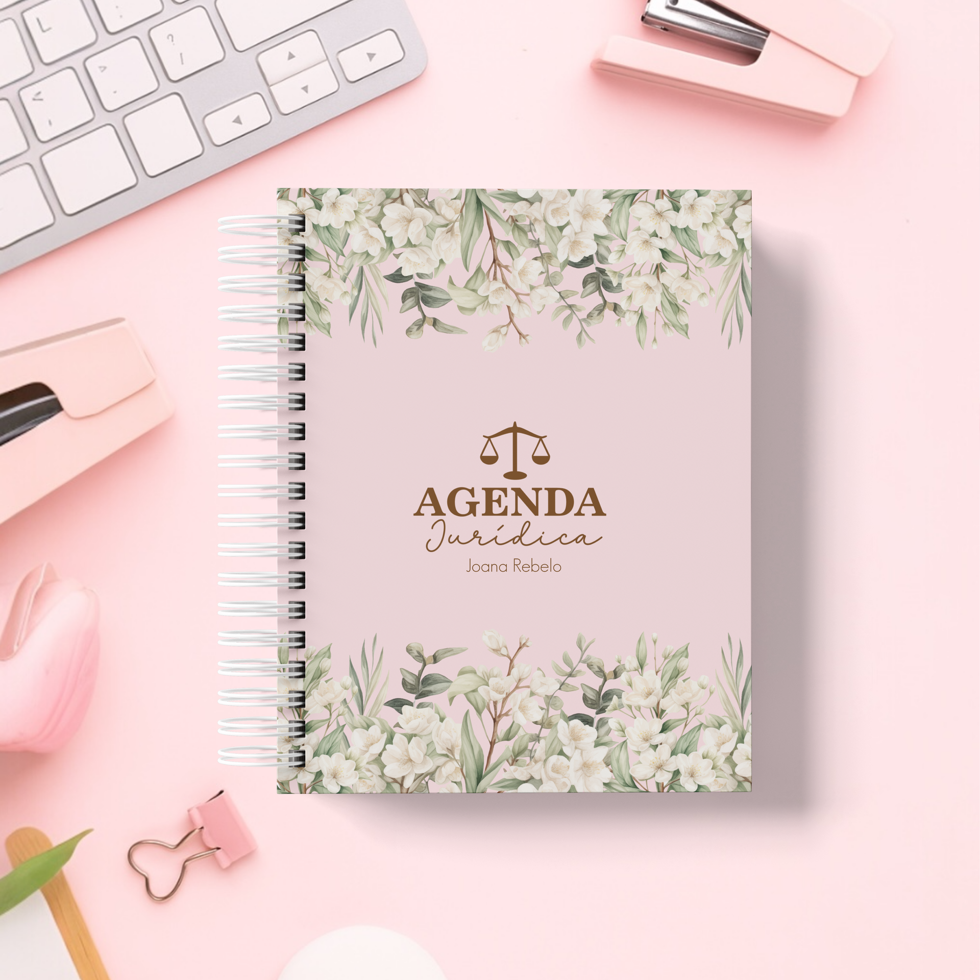 Agenda Jurídica 2026 Datada e Personalizada com nome 18