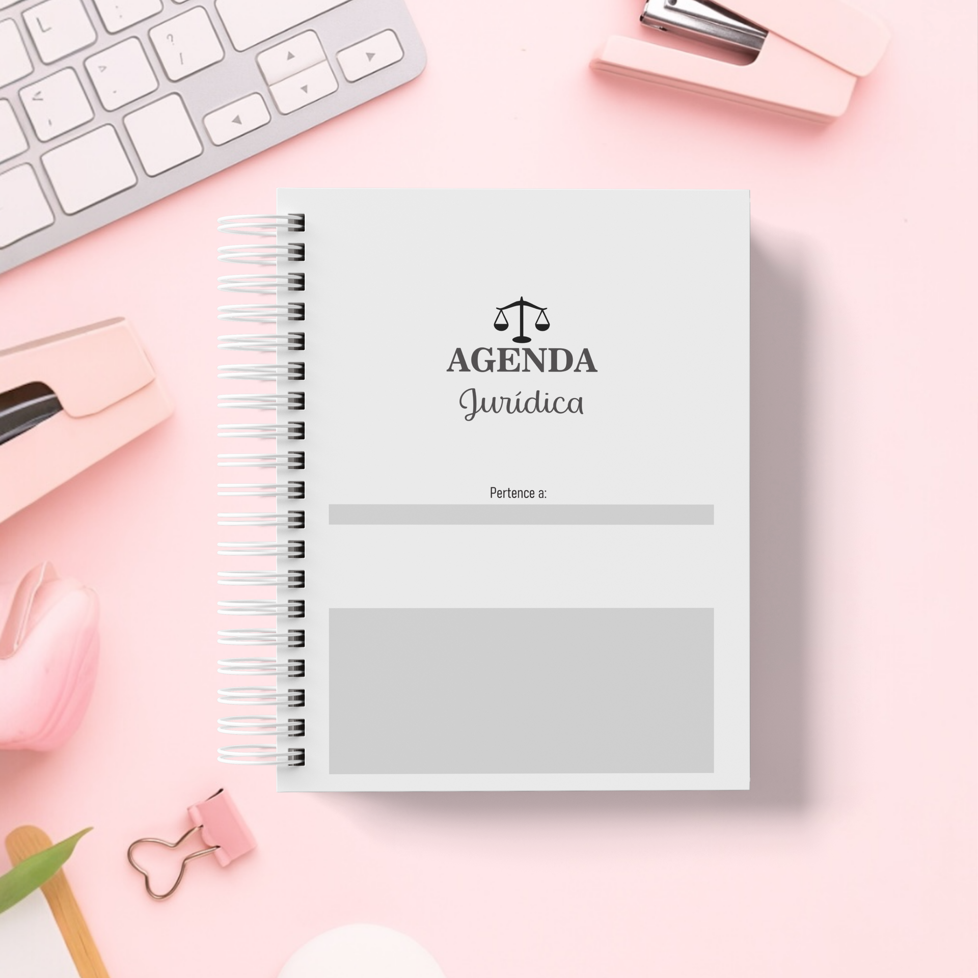 Agenda Jurídica 2026 Datada e Personalizada com nome 1