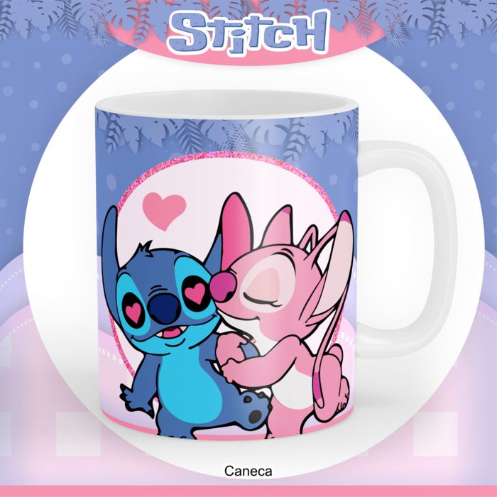 Caneca Personalizada "Stitch" com Nome