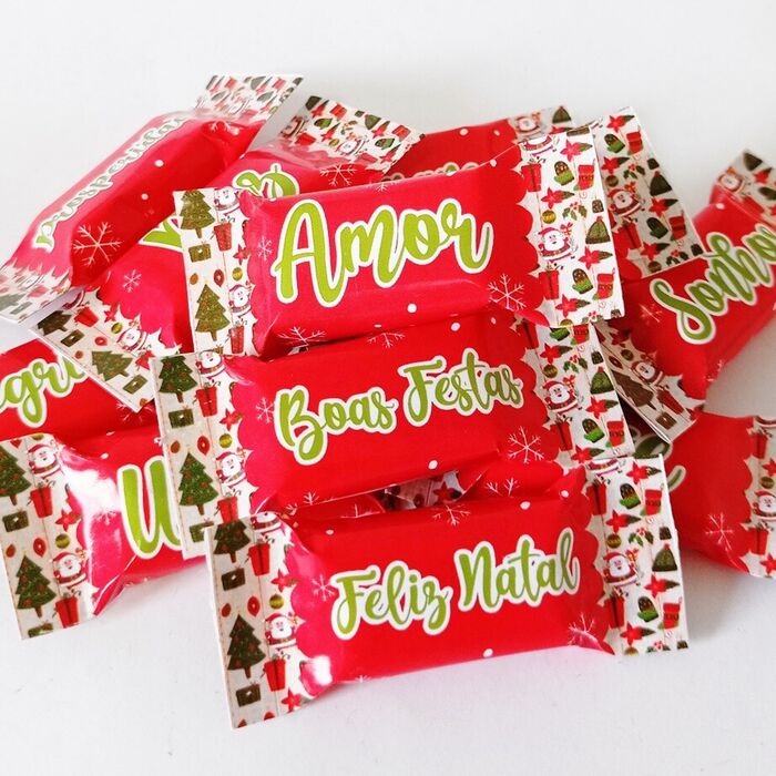 Rebuçados com o tema *Natal*