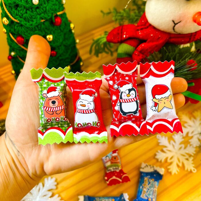 Rebuçados com o tema *Natal*