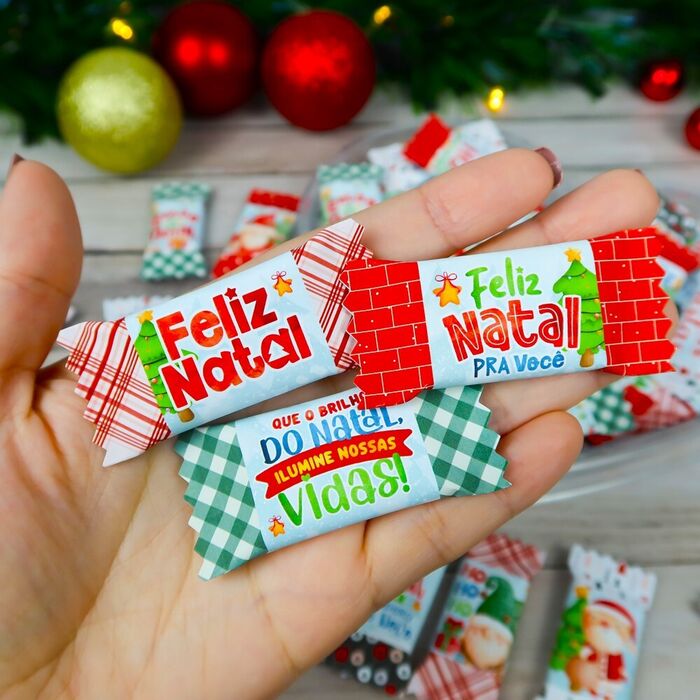 Rebuçados com o tema *Natal*
