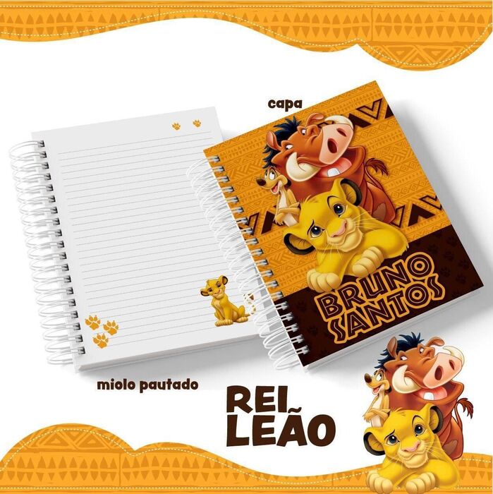 Caderno Rei Leão